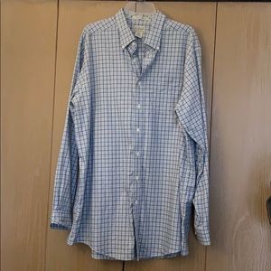 L.L.Bean plaid button down shirt, XL TALL